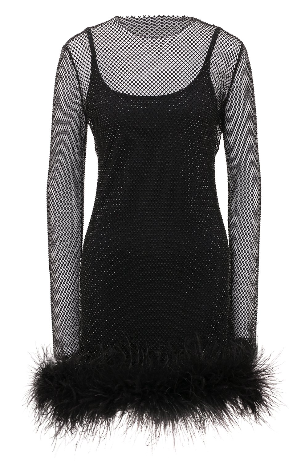 Платье с отделкой перьями ALINE, арт. AL151002-1, фото 1