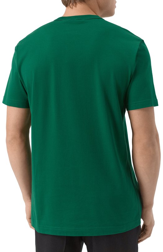 Хлопковая футболка Dolce & Gabbana G8PT1T/G7F2I Зелёный  G8PT1T/G7F2I Фото 4