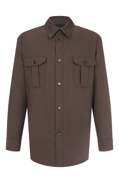 Мужская шелковая куртка-рубашка BRIONI, арт. SLTA0L/02401