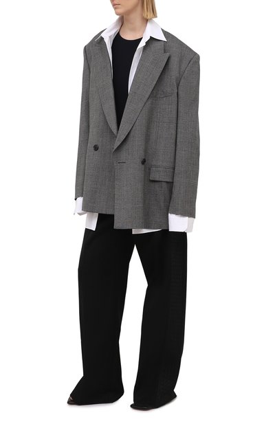 Шерстяной жакет VETEMENTS, арт. WE51JA500W 1207/GREY CHECK, фото 2