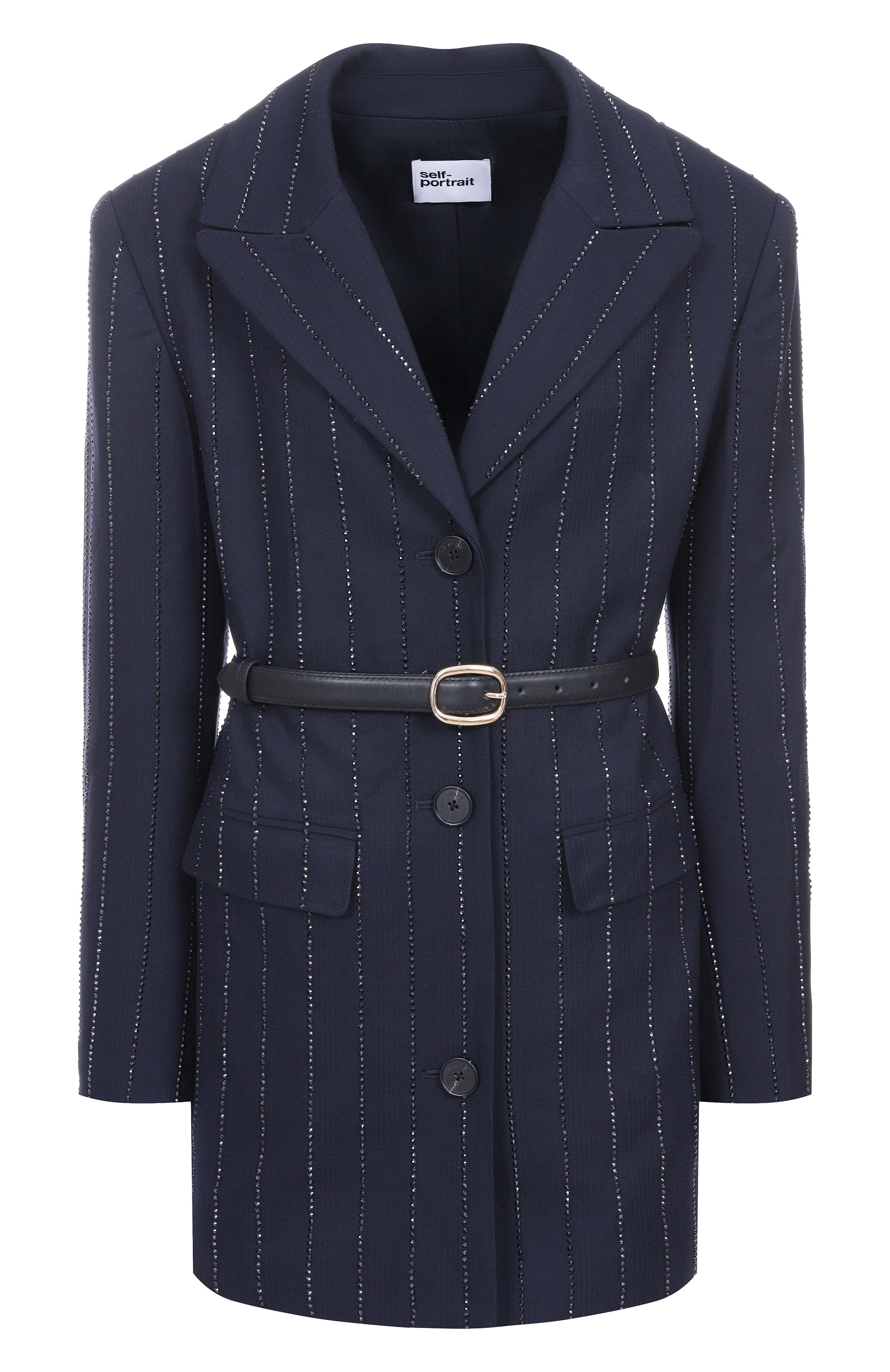 Жакет с отделкой стразами SELF-PORTRAIT, арт. SS25152JN, фото 1