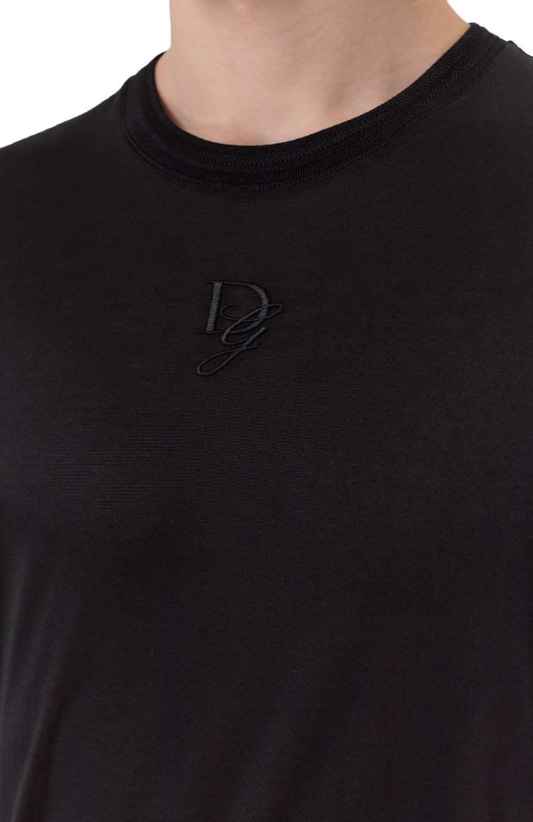Шелковая футболка DOLCE & GABBANA, арт. G8RN8Z/FU75F, фото 1