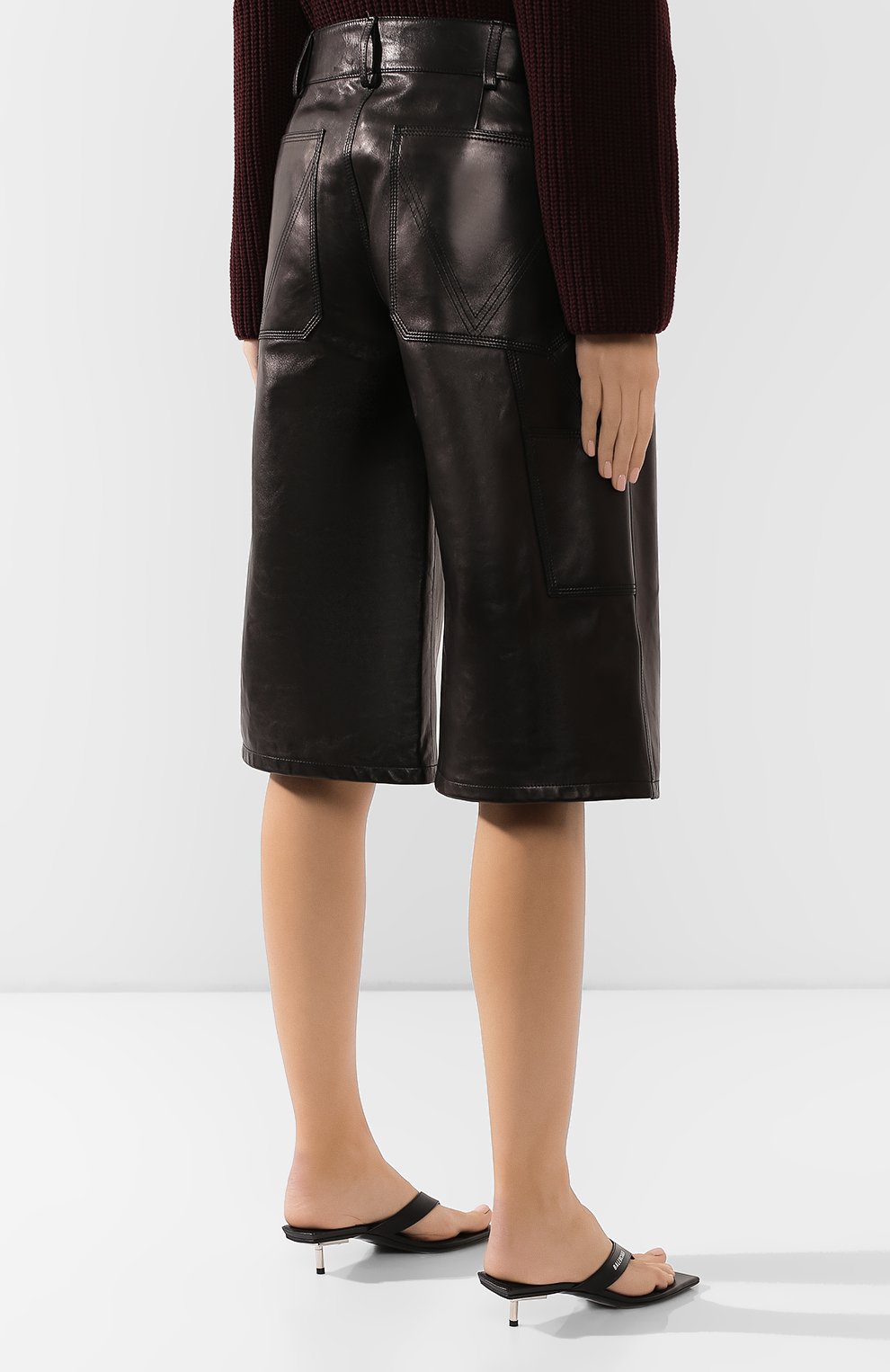 Кожаные шорты BOTTEGA VENETA, арт. 572068/VF3G0, фото 4