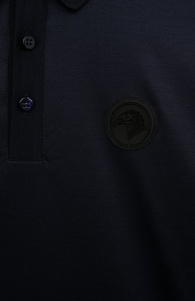 Хлопковое поло STEFANO RICCI JUNIOR темно-синего цвета по цене 51900 руб., арт. KY01034P03/Y23352, фото 3 Хлопковое поло STEFANO RICCI JUNIOR, арт. KY01034P03/Y23352, фото 3