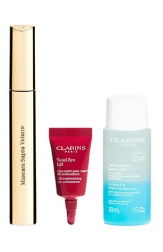 Набор в косметичке all about eyes (8+30+3ml) CLARINS бесцветного цвета, арт. 80112643 | Фото 2 (Региональные ограничения белый список (Axapta Mercury): Не проставлено; Нос: Не проставлено)