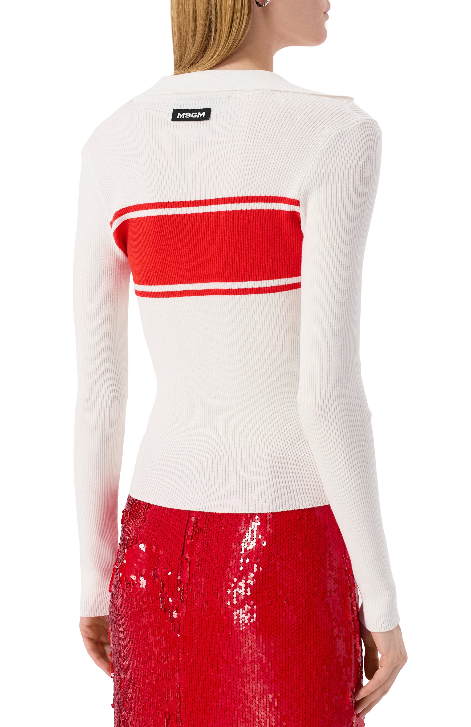 Пуловер из вискозы MSGM, арт. 3842MDM196 257247/257247, фото 4