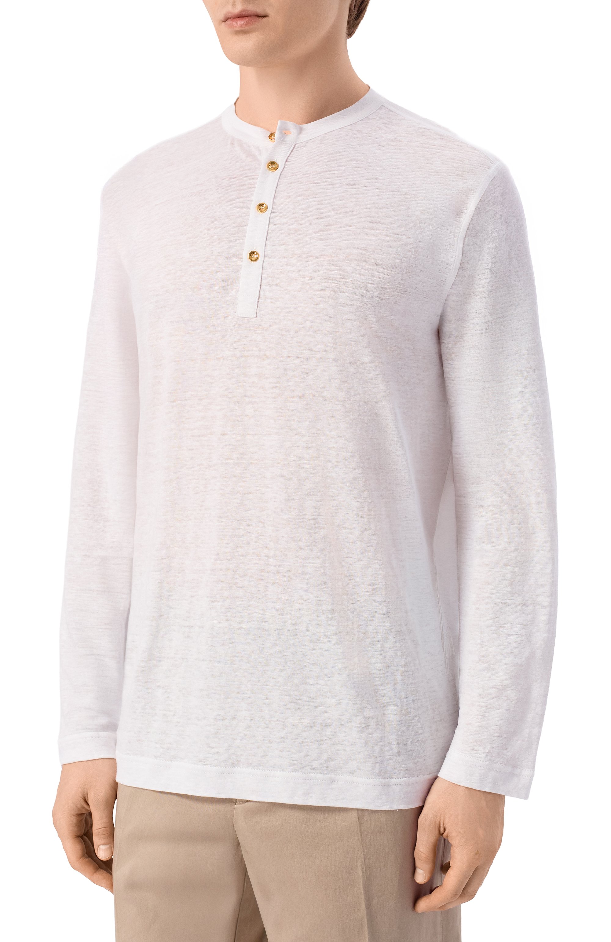 Льняной лонгслив-хенли STEFANO RICCI, арт. K919510S4B/T26205, фото 3