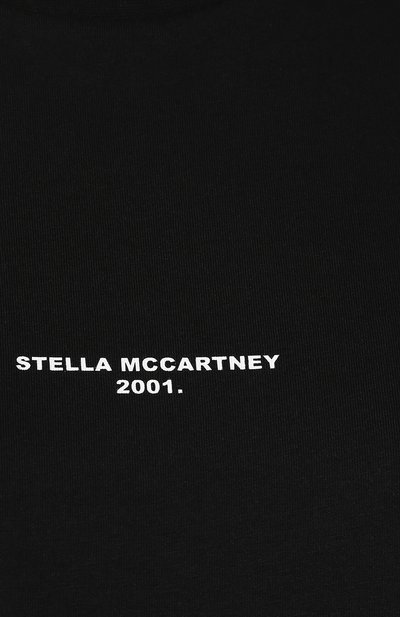 Хлопковая футболка STELLA MCCARTNEY черного цвета по цене 24600 руб., арт. 511240/SMW21, фото 5 Хлопковая футболка STELLA MCCARTNEY, арт. 511240/SMW21, фото 5
