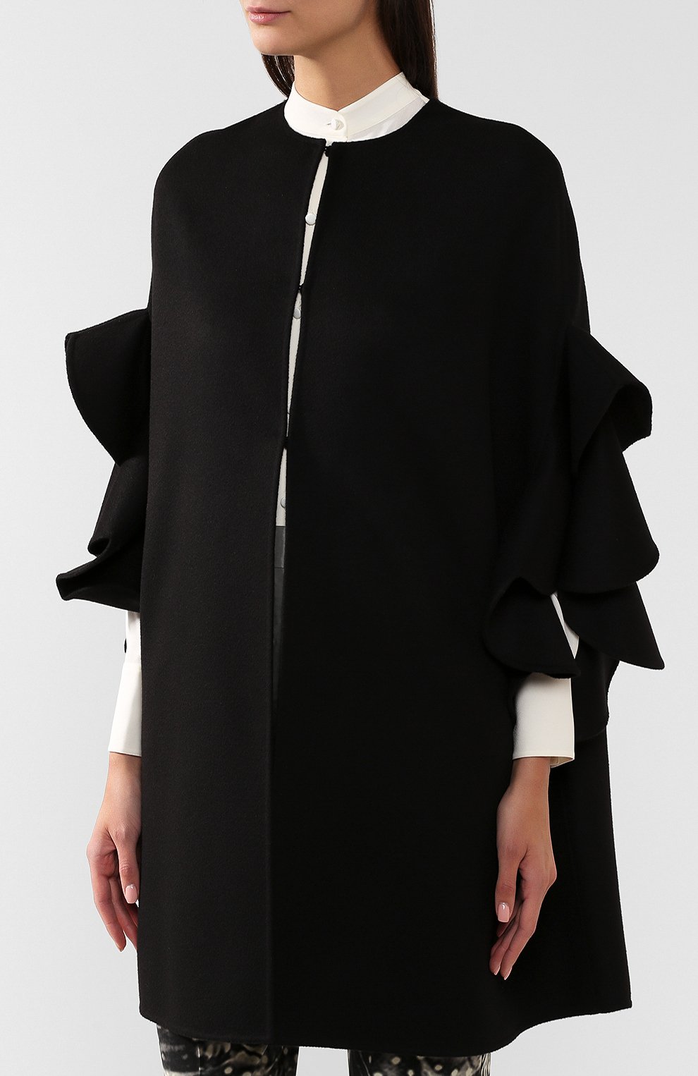 Пончо из смеси шерсти и кашемира VALENTINO, арт. SB3CG1A015E, фото 3