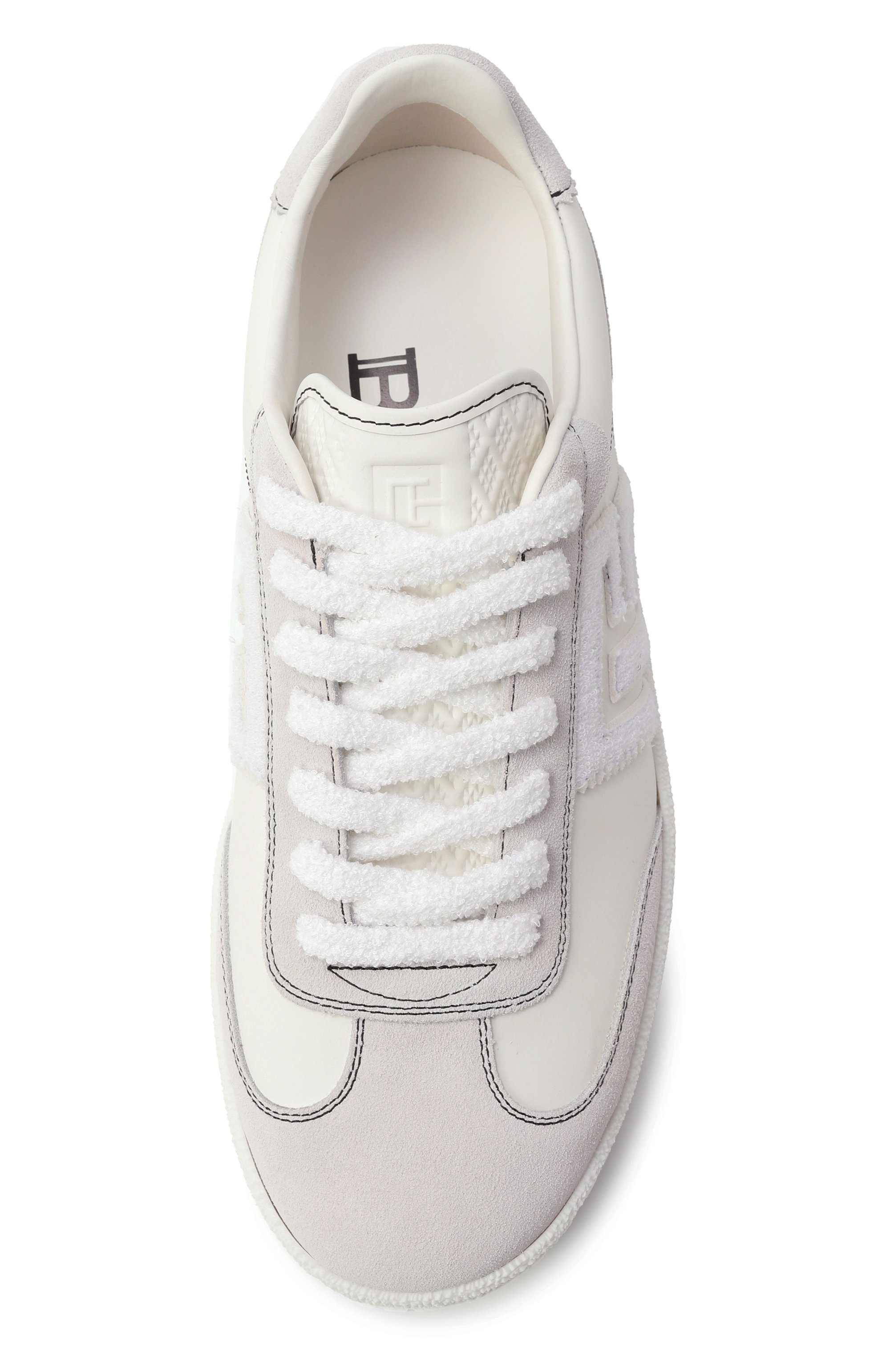 Кожаные кеды swan BALMAIN, арт. EN1VI735/LCBJ, фото 6