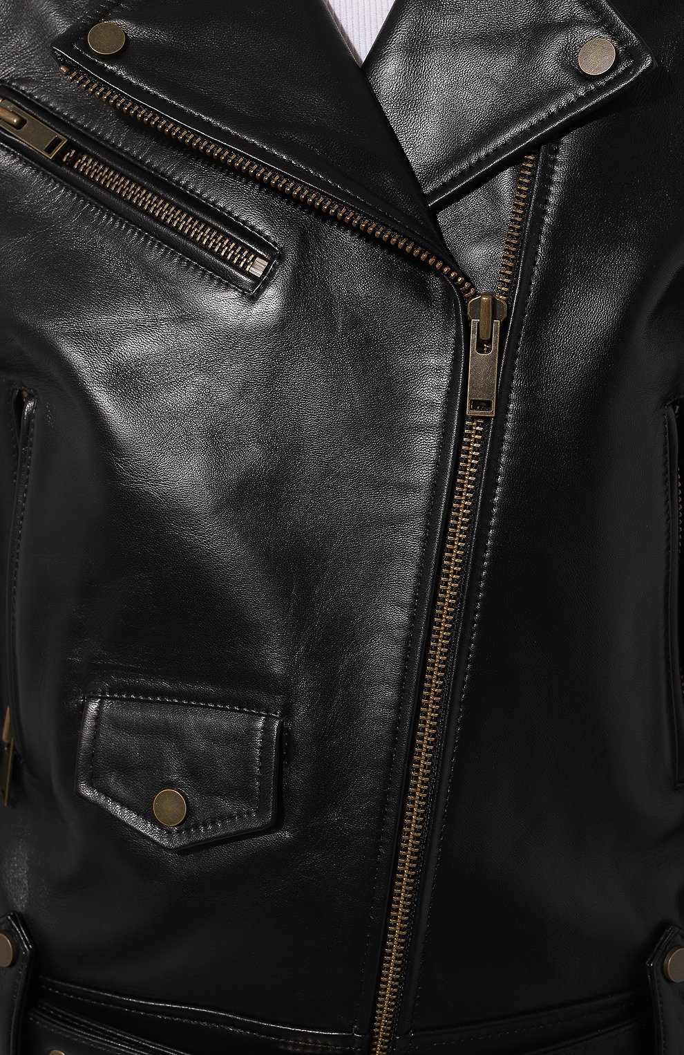 Кожаная куртка CHAUD STUDIO черного цвета по цене 150000 руб., арт. JOHNNYBIKER22, фото 5 Кожаная куртка CHAUD STUDIO, арт. JOHNNYBIKER22, фото 5