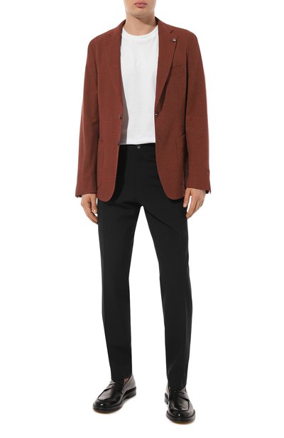 Пиджак из хлопка и вискозы BOSS коричневого цвета по цене 46800 руб., арт. 50497273, фото 2 Пиджак из хлопка и вискозы BOSS, арт. 50497273, фото 2