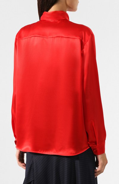 Шелковая блузка BALENCIAGA, арт. 595189/TGN03, фото 4