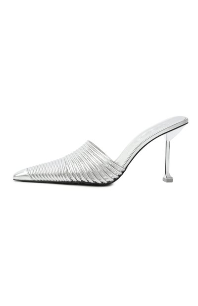 Кожаные мюли chromed NAKED WOLFE, арт. CHR0MED/LEATHER, фото 4