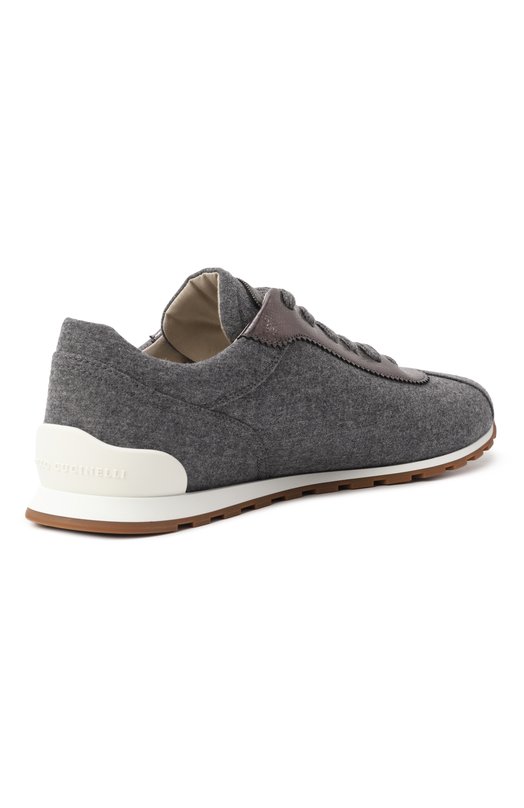 Текстильные кроссовки Brunello Cucinelli MZ26G3031P Серый  MZ26G3031P Фото 5