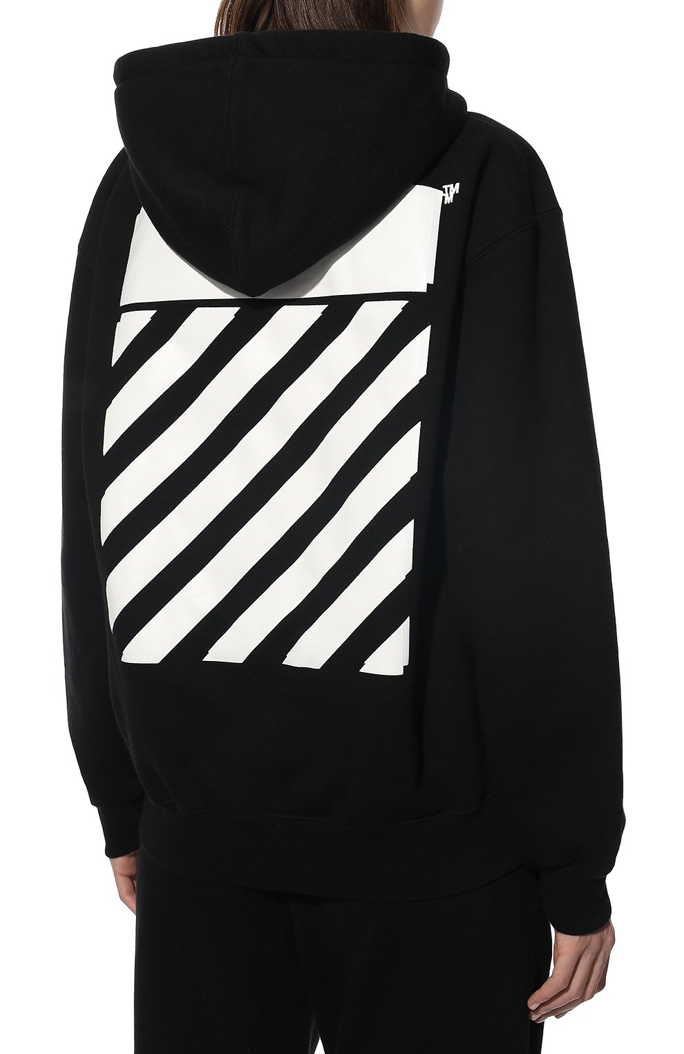 Хлопковый кардиган OFF-WHITE черного цвета по цене 73950 руб., арт. 0WBE005C99JER001, фото 4 Хлопковый кардиган OFF-WHITE, арт. 0WBE005C99JER001, фото 4