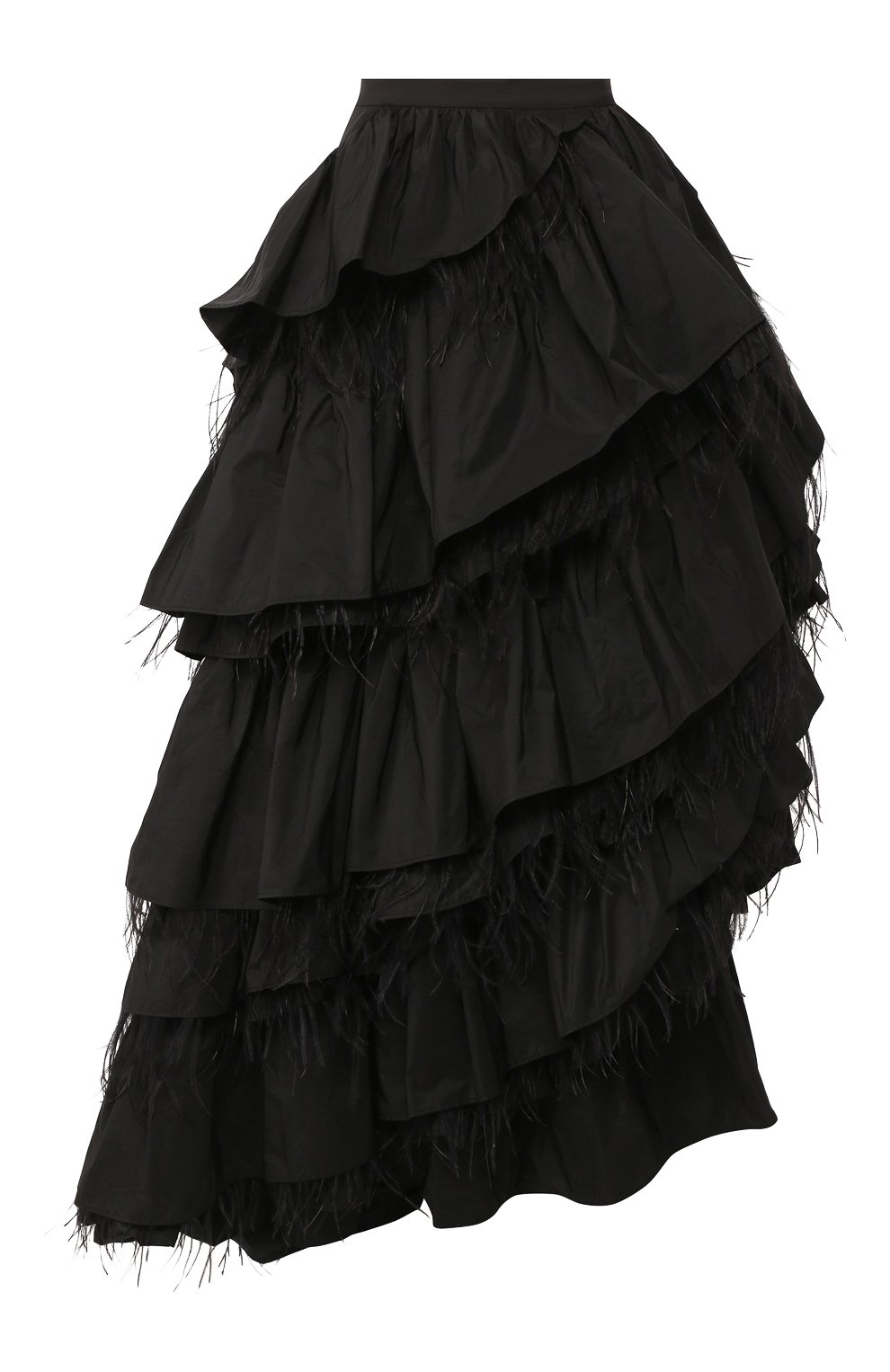 Юбка с отделкой перьями DRIES VAN NOTEN, арт. 201-10861-9383, фото 1