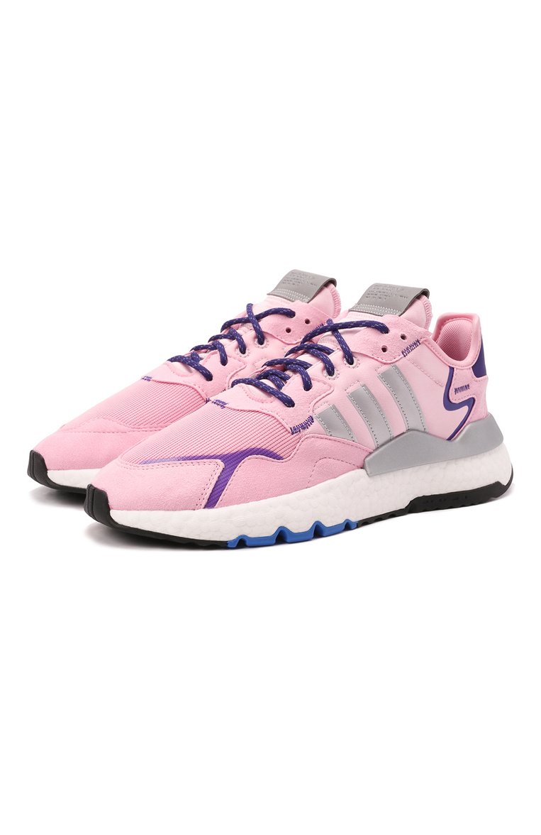 Adidas nite jogger women's pink sale