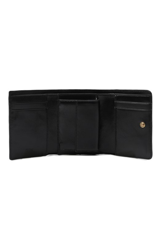 Кожаное портмоне Chloé CH25SP483016 Чёрный  CH25SP483016 Фото 2