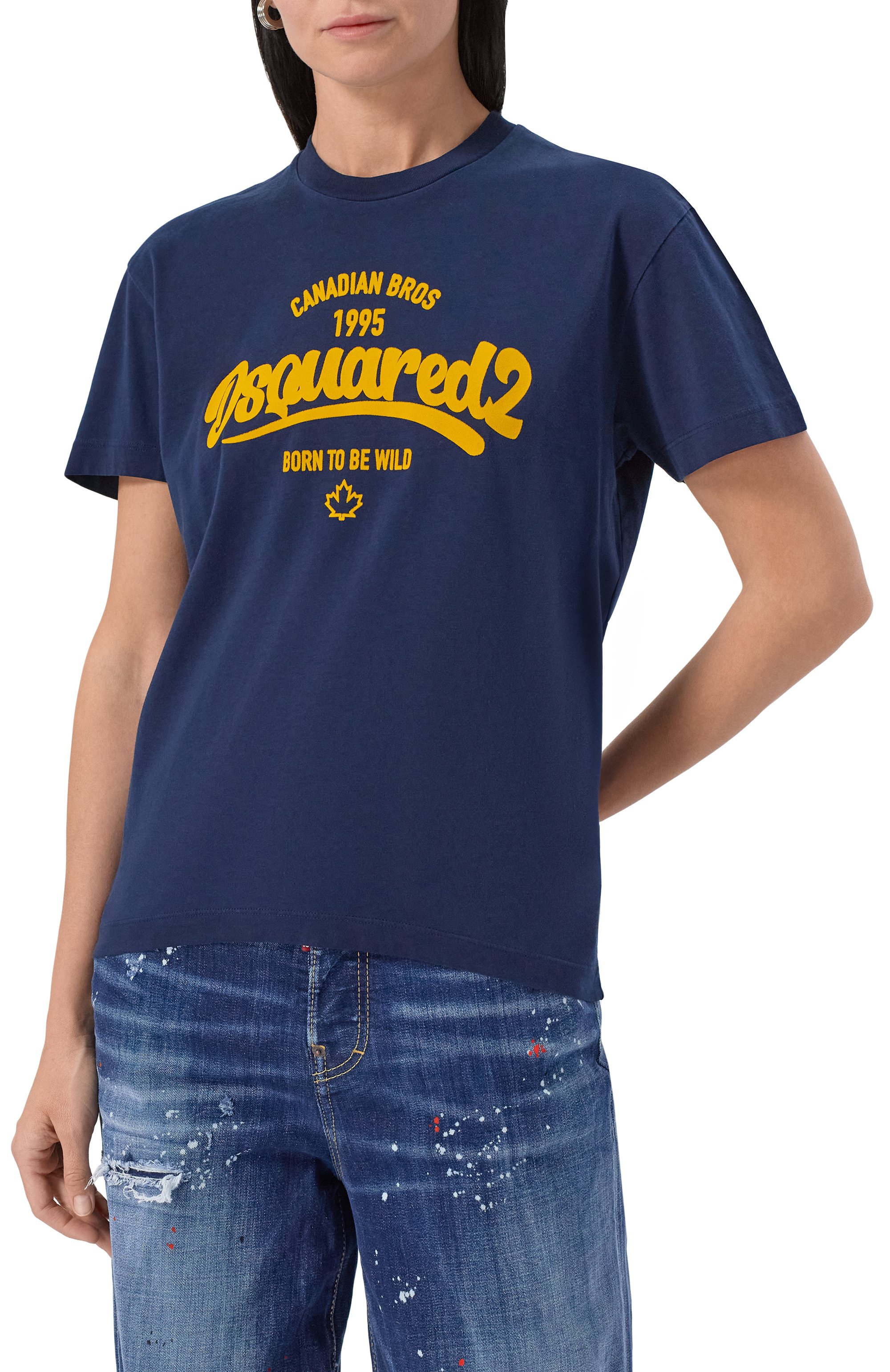 Хлопковая футболка DSQUARED2, арт. S75GD0488/D20035, фото 3