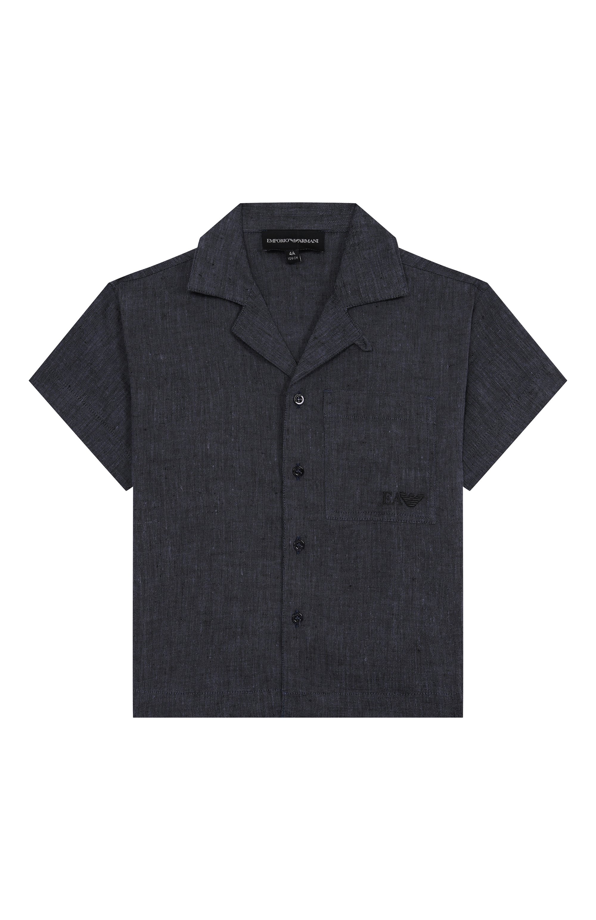 Льняная рубашка EMPORIO ARMANI, арт. EB000075/AF12878, фото 1