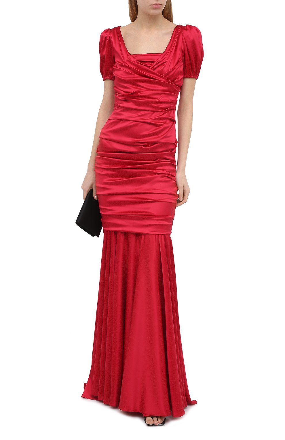 Атласное платье DOLCE & GABBANA, арт. 0102/F62B2T/FURAG, фото 2