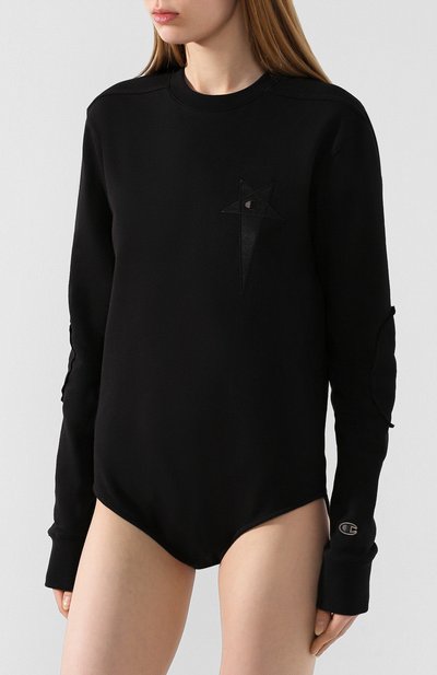 Хлопковый свитшот rick owens x champion RICK OWENS, арт. CW20S0008/113639, фото 3