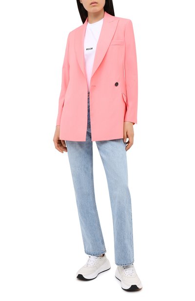 Хлопковая футболка MSGM, арт. 2941MDM100 207798, фото 2