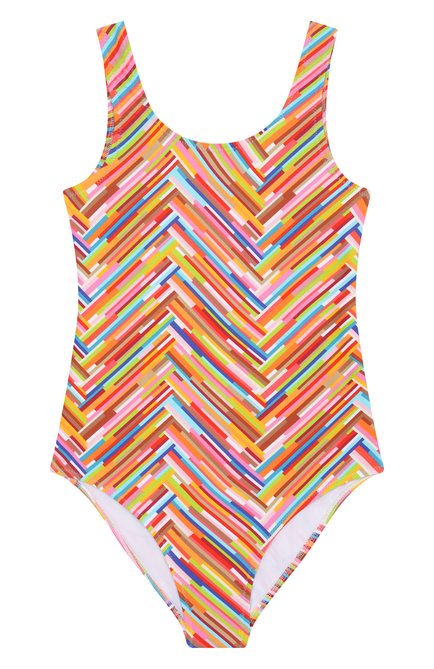 Детского слитный купальник MISSONI разноцветного цвета, арт. MWCA49/Z2891/4-6 | Фото 1 (Нос: Не проставлено; Материал сплава: Проставлено)