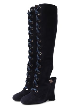 Замшевые сапоги PRADA, арт. 1W186H-008-F0008-110, фото 1