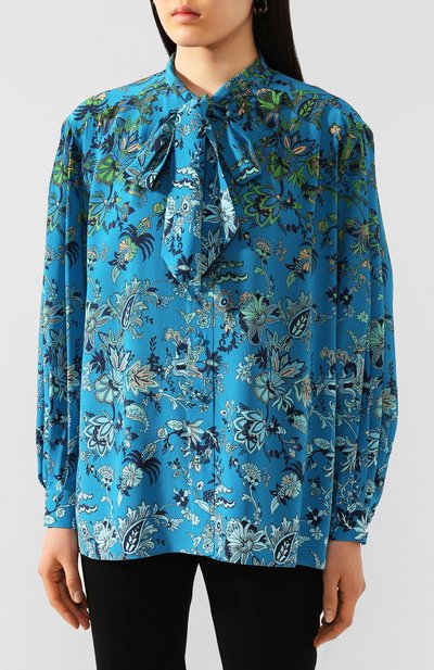 Шелковая рубашка GIVENCHY разноцветного цвета по цене 125000 руб., арт. BW60P0132T, фото 3 Шелковая рубашка GIVENCHY, арт. BW60P0132T, фото 3