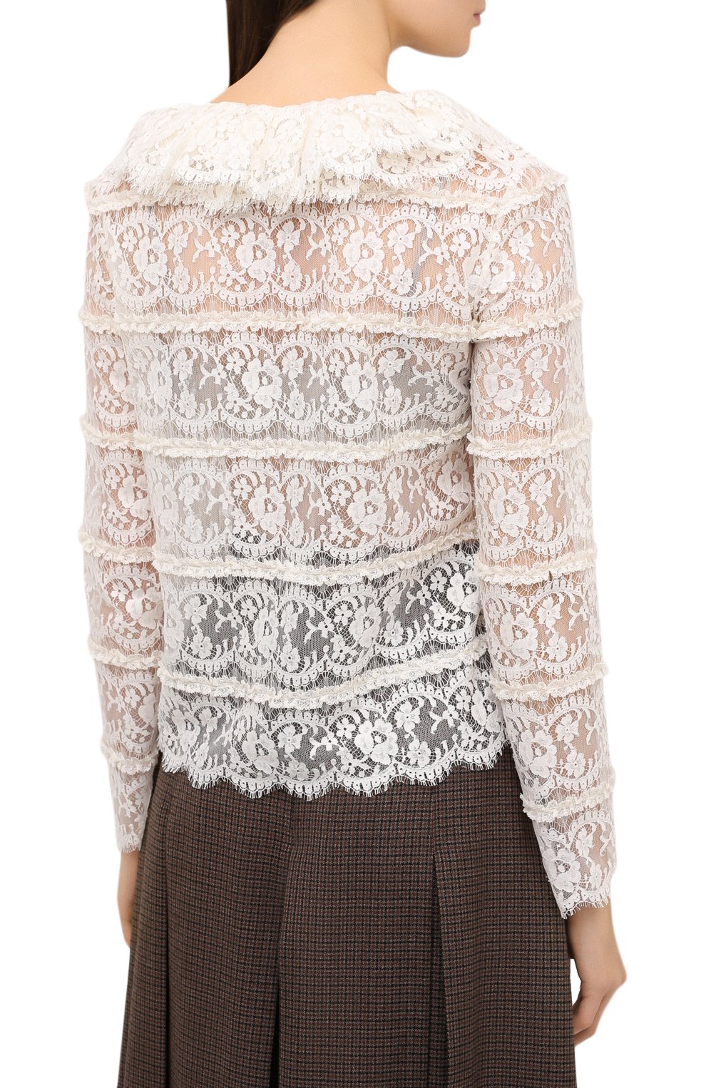 Блузка GUCCI белого цвета по цене 285120 руб., арт. 633308/ZAFI4, фото 4 Блузка GUCCI, арт. 633308/ZAFI4, фото 4