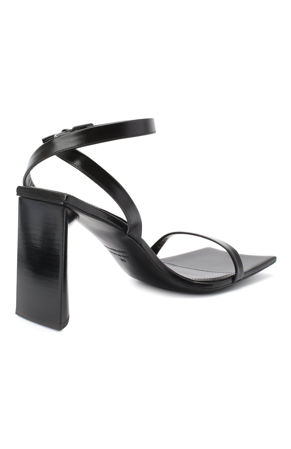 Кожаные босоножки moon BALENCIAGA черного цвета по цене 68700 руб., арт. 615766/WA760, фото 4 Кожаные босоножки moon BALENCIAGA, арт. 615766/WA760, фото 4