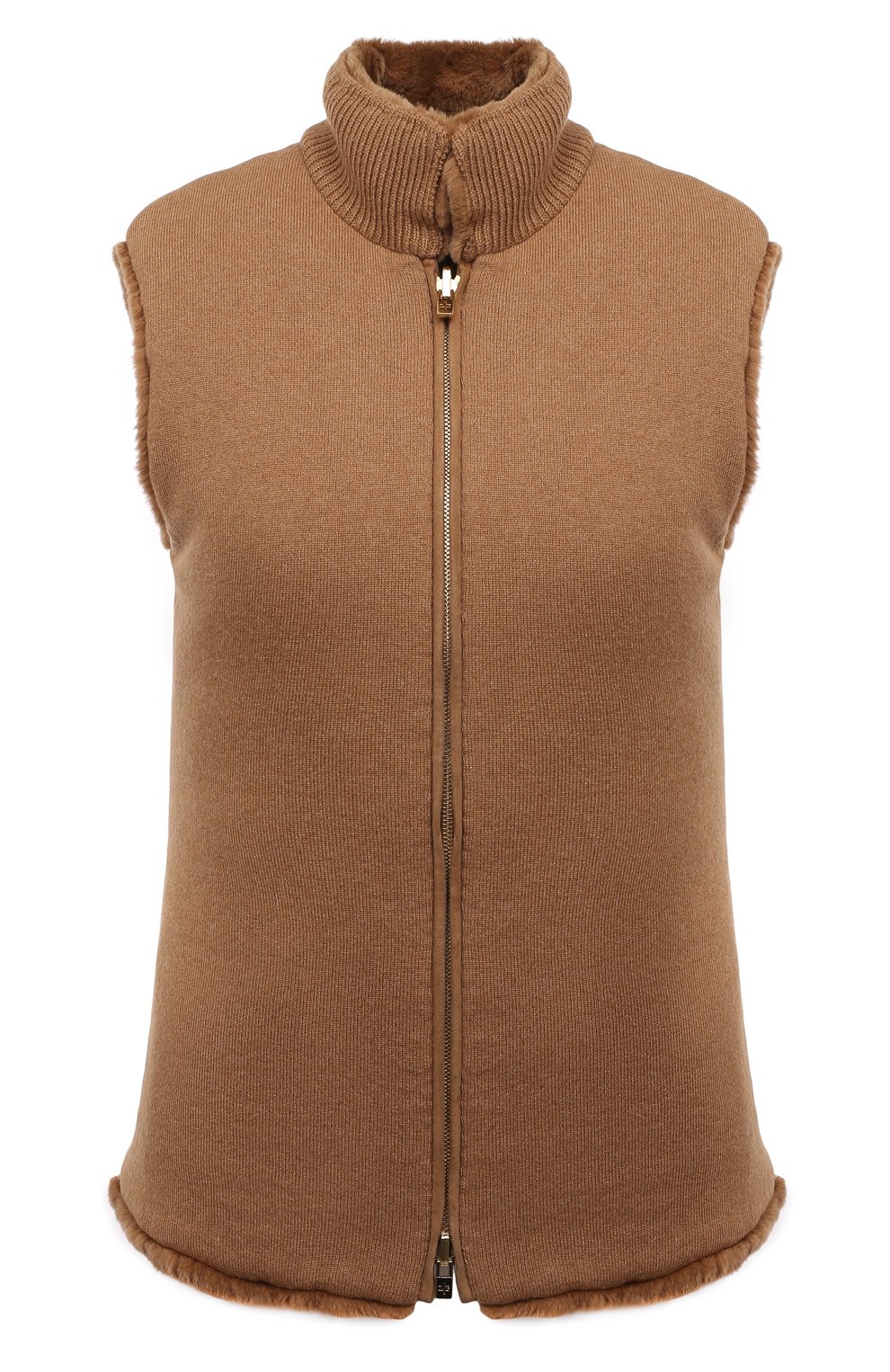 Двусторонний жилет из меха норки и шерсти викуньи LORO PIANA, арт. FAC5715_, фото 1