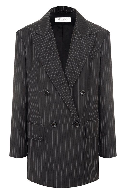 Шерстяной жакет Max Mara MATTIA Чёрный MATTIA
