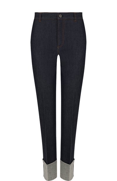 Джинсы с контрастной прострочкой и отворотами BOTTEGA VENETA, арт. 495362/VELJ1, фото 1