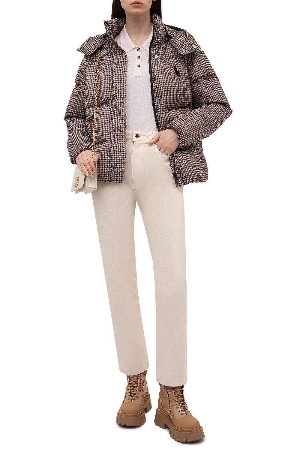 Пуховая куртка POLO RALPH LAUREN коричневого цвета по цене 47450 руб., арт. 211812551, фото 2 Пуховая куртка POLO RALPH LAUREN, арт. 211812551, фото 2