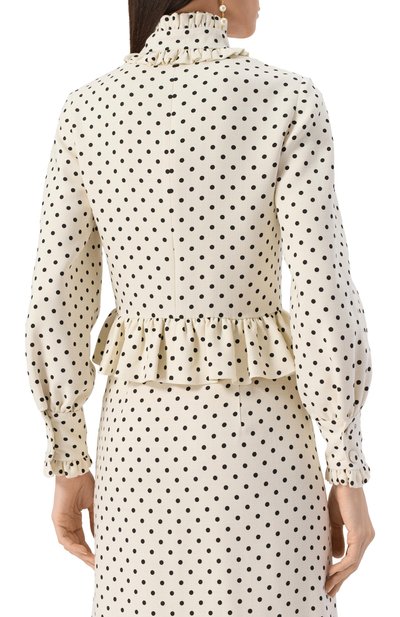 Жакет из вискозы VALENTINO кремового цвета по цене 398000 руб., арт. 6B0CE4A098S, фото 4 Жакет из вискозы VALENTINO, арт. 6B0CE4A098S, фото 4