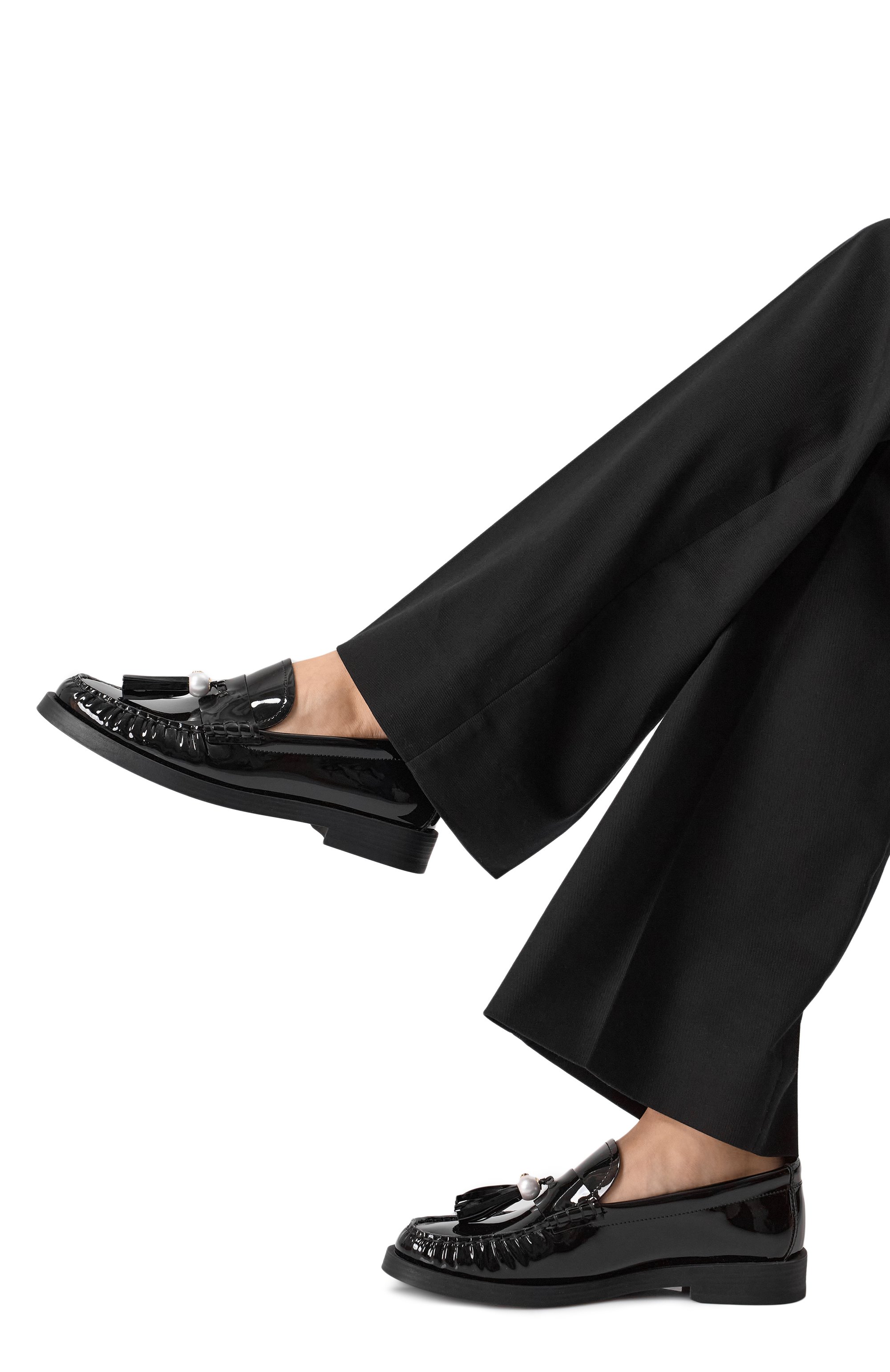 Кожаные лоферы addie JIMMY CHOO, арт. ADDIE/PEARL/PAT, фото 3