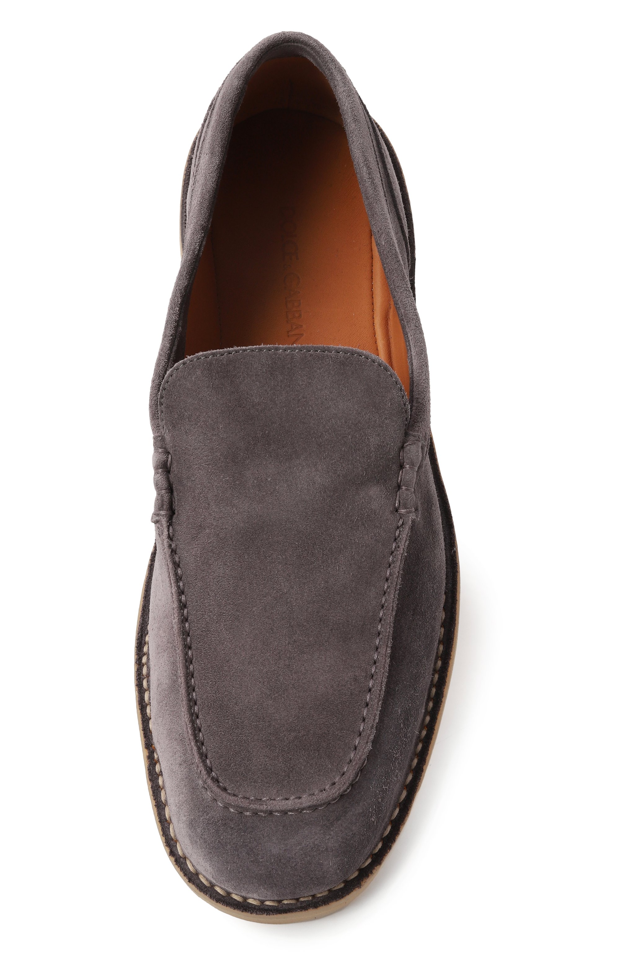 Замшевые лоферы new florio ideal DOLCE & GABBANA серого цвета по цене 89950 руб., арт. A50593/AS707, фото 6 Замшевые лоферы new florio ideal DOLCE & GABBANA, арт. A50593/AS707, фото 6