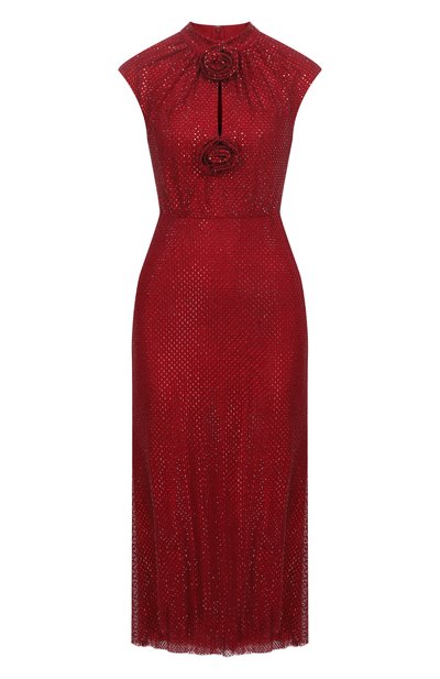 Женское платье с отделкой стразами SELF-PORTRAIT, арт. RS25923MR