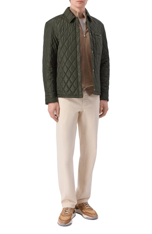 Кожаные кроссовки Innova Santoni MBIG22112BGRGMEU Бежевый  MBIG22112BGRGMEU Фото 2