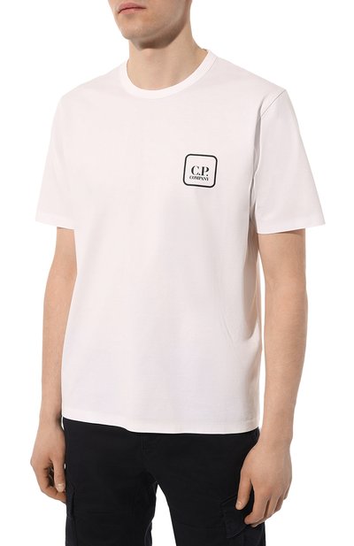 Хлопковая футболка C.P. COMPANY, арт. 16CLTS046A006370W, фото 3