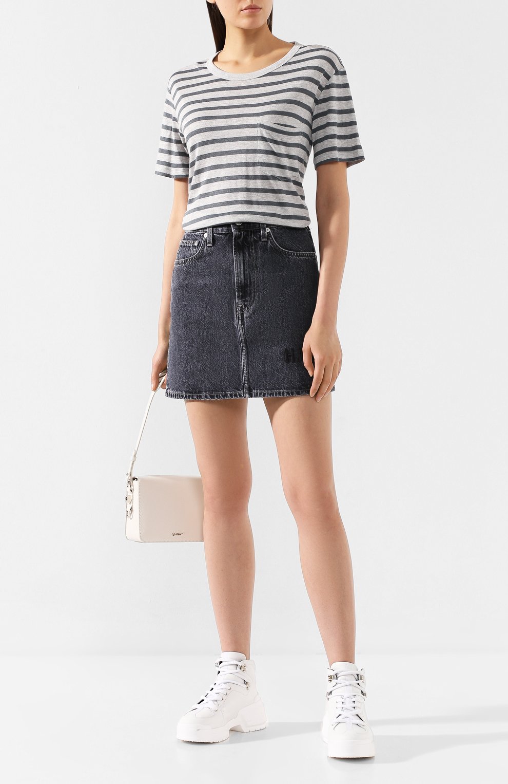 Футболка из смеси вискозы и льна ALEXANDERWANG.T, арт. 4CC2191037, фото 2