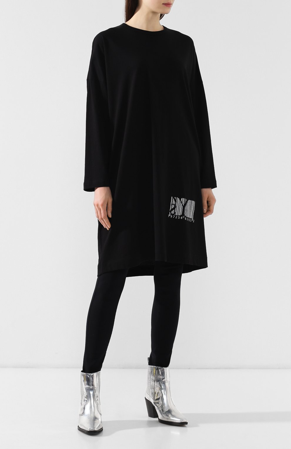 Хлопковое платье YOHJI YAMAMOTO, арт. YZ-T04-670, фото 2