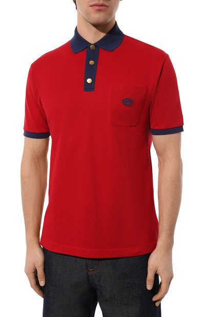 Хлопковое поло GUCCI, арт. 625323 XJCNZ, фото 3