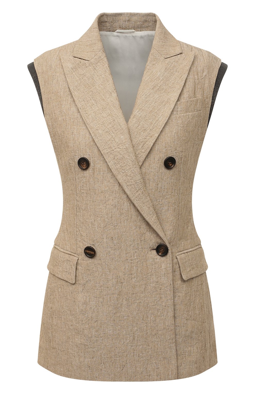 Льняной жилет BRUNELLO CUCINELLI, арт. MF5882810, фото 1