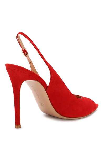 Замшевые босоножки GIANVITO ROSSI, арт. G31682.15RIC.CAMTABS, фото 4