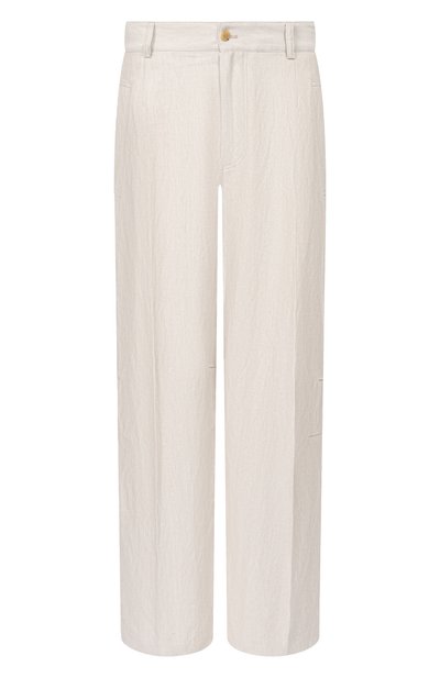 Мужские брюки из хлопка и льна DRIES VAN NOTEN, арт. 020917/3131