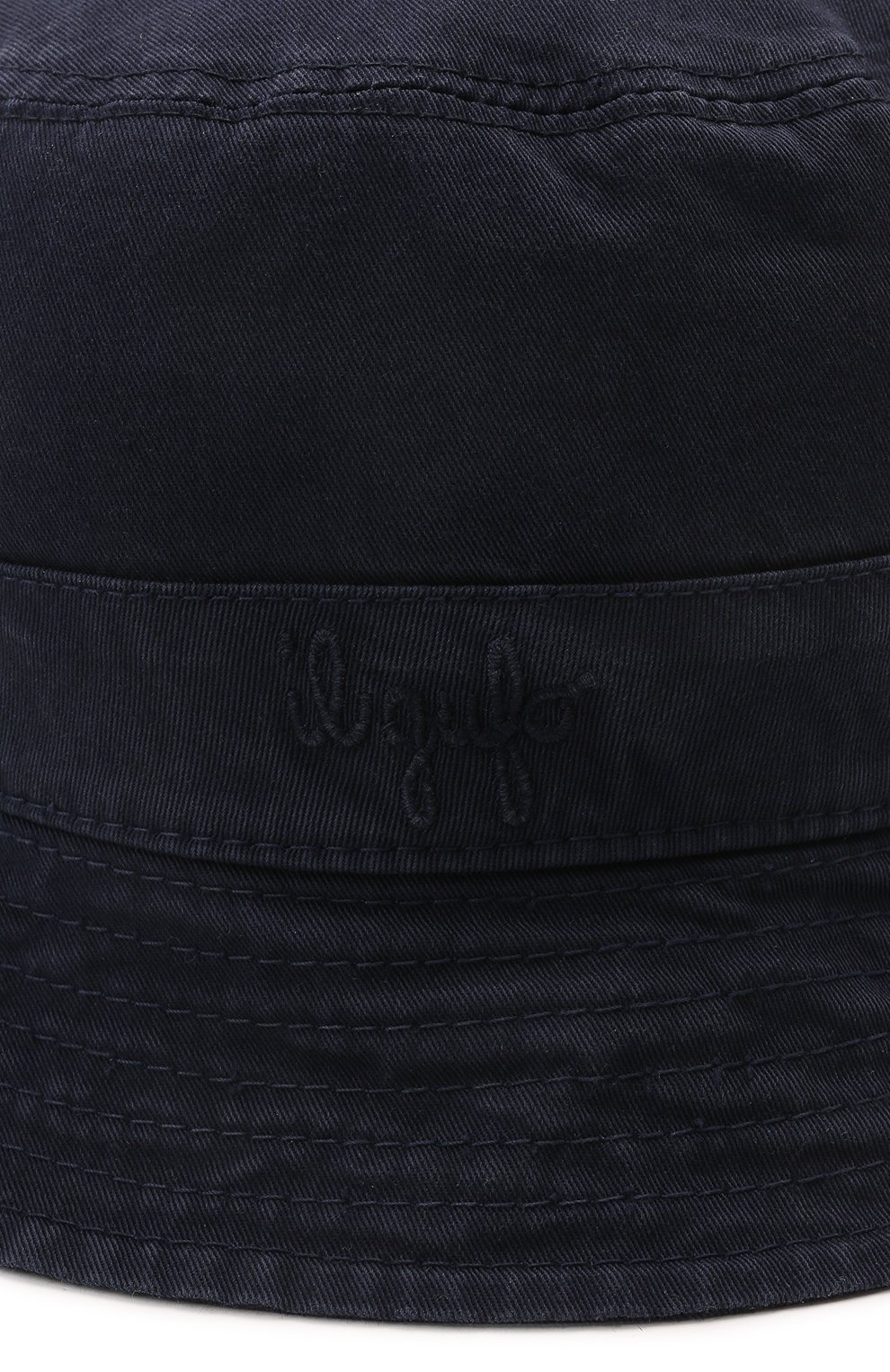 Хлопковая панама IL GUFO темно-синего цвета по цене 7575 руб., арт. P22E0023C6034, фото 3 Хлопковая панама IL GUFO, арт. P22E0023C6034, фото 3